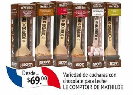 Oferta de Le Comptoir De Mathilde - Cucharas Con Chocolate Para Leche por $69 en Fresko