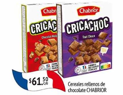 Oferta de Chabrior - cereales rellenos de chocolate por $61.5 en Fresko