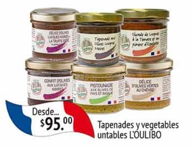 Oferta de L'oulibo - tapenades y vegetables untables por $95 en La Comer