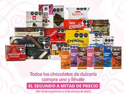 Oferta de Todos los Chocolates de Dulcería Compra uno y Llévate en La Comer