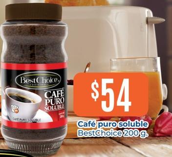 Oferta de Bestchoice - Café Puro Soluble por $54 en Tiendas Neto