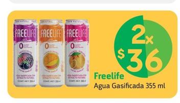 Oferta de Freelife Agua Gasificada por $36 en Farmacias YZA