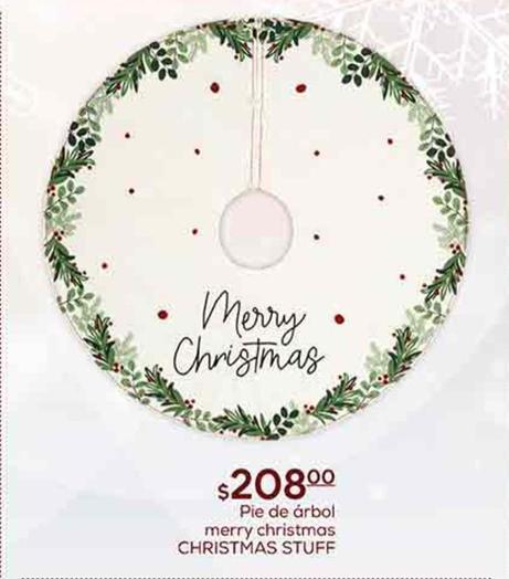 Oferta de Christmas Stuff Pie De Árbol Merry Christmas por $208 en Fresko