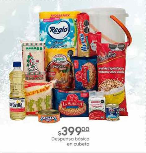 Oferta de Despensa Básica En Cubeta por $399 en Fresko