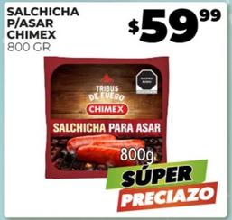 Oferta de Chimex - Salchicha P/Asar por $59.99 en Merco