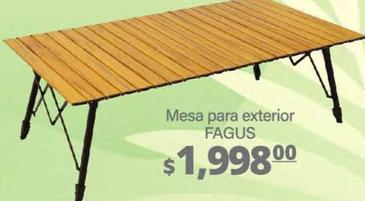 Oferta de Fagus - Mesa Para Exterior  por $1998 en La Comer