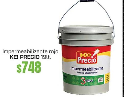 Oferta de Ke Precio - Impermeabilizante Rojo por $748 en Fresko