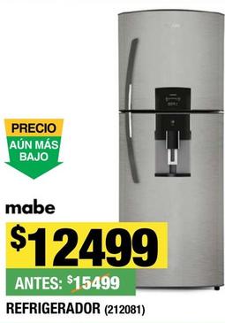 Oferta de Mabe - Refrigerador por $12499 en The Home Depot