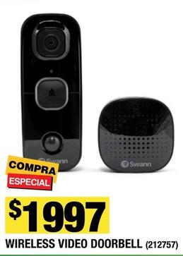 Oferta de Wireless Video Doorbel por $1997 en The Home Depot