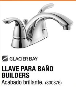 Oferta de Glacier Bay - Llave Para Baño Builders en The Home Depot