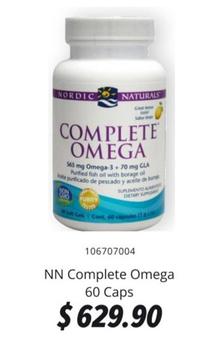 Oferta de Nordic Naturals - Complete Omega 60 Caps por $629.9 en GNC