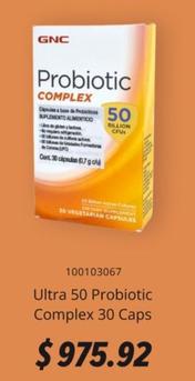 Oferta de GNC - Ultra 50 Probiotic Complex 30 Caps por $975.92 en GNC