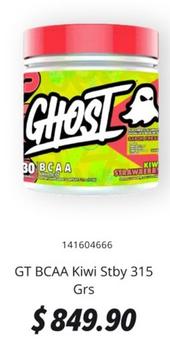 Oferta de Ghost - GT BCAA Kiwi Stby 315 Grs por $849.9 en GNC
