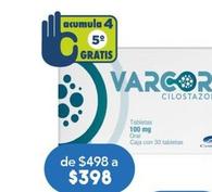 Oferta de Varcor Tab 100Mg Caj C/30Tab por $398 en Farmacia San Pablo