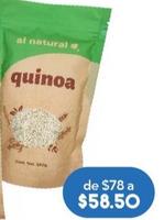 Oferta de Al Natural Quinoa C/250Gr por $58.5 en Farmacia San Pablo