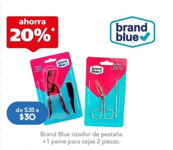 Oferta de Brand Blue - Rizador De Pestaña C/2Pzs por $30 en Farmacia San Pablo