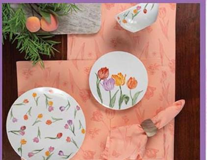 Oferta de T&A Home - Vajilla De Porcelana Blooming por $1128 en Fresko