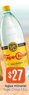 Oferta de Topo Chico - Agua Mineral por $27 en Tiendas Neto