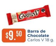 Oferta de Carlos - Barra De Chocolate por $9.5 en Tiendas Neto