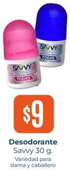 Oferta de Savvy - Desodorante por $9 en Tiendas Neto