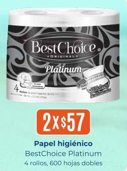 Oferta de BestChoice - Papel Higiénico Platinum en Tiendas Neto