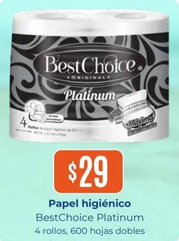 Oferta de BestChoice - Papel Higiénico por $29 en Tiendas Neto