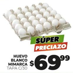 Oferta de Mimarca - Huevo Blanco por $69.99 en Merco