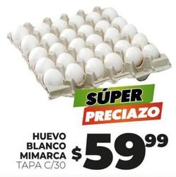 Oferta de Mimarca - Huevo Blanco por $59.99 en Merco
