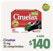 Oferta de Ciruelax - 15 Mg 50 Comprimidos por $140 en Farmacias YZA