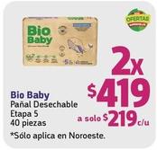 Oferta de Bio Baby - Pañal Desechable Etapa 5 por $219 en Farmacias Moderna