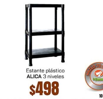 Oferta de Alica - Estante Plástico 3 Niveles por $498 en La Comer