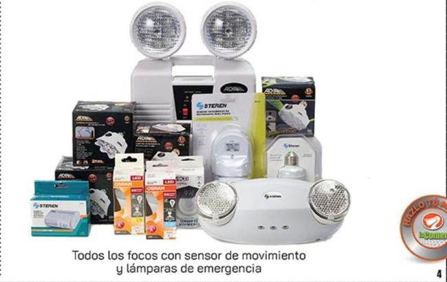 Oferta de Todos Los Focos Con Sensor De Movimiento y Lámparas De Emergencia en Fresko