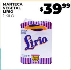 Oferta de Lirio - Manteca Vegetal por $39.99 en Merco