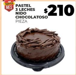 Oferta de Nido - Pastel 3 Leches Chocolatoso por $210 en Merco