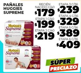 Oferta de Huggies Supreme - Pañales por $179 en Merco