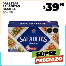 Oferta de Gamesa - Galletas Saladitas por $39.99 en Merco