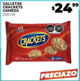 Oferta de Gamesa - Galletas Crackets por $24.99 en Merco