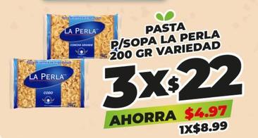 Oferta de La Perla - Pasta P/Sopa por $4.97 en Merco