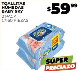 Oferta de Baby Sky - Toallitas Húmedas  por $59.99 en Merco