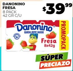 Oferta de Danonino - Fresa por $39.99 en Merco