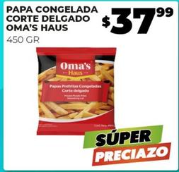 Oferta de Oma's Haus - Papa Congelada Corte Delgado  por $37.99 en Merco