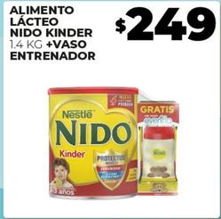Oferta de Kinder - Alimento Lácteo Nido + Vaso Entrenador por $249 en Merco