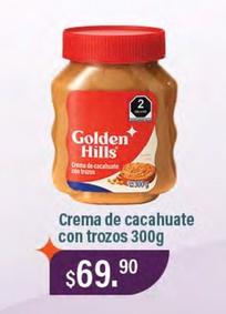 Oferta de Golden Hills - Crema De Cacahuate Con Trozos 300g por $69.9 en La Comer