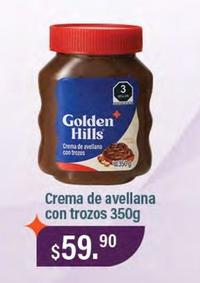 Oferta de Golden Hills - Crema De Avellana Con Trozos 350g por $59.9 en La Comer