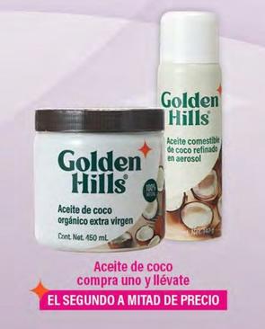 Oferta de Golden Hills - Aceite De Coco Compra Uno Y Llévate en La Comer