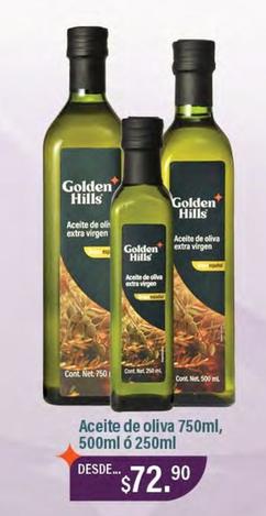 Oferta de Golden Hills - Aceite De Oliva por $72.9 en La Comer