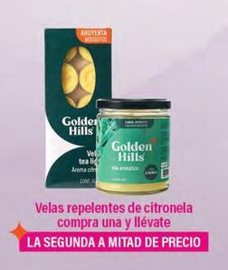 Oferta de Golden Hills - Velas Repelentes De Citronela Compra Una Y Llévate en La Comer