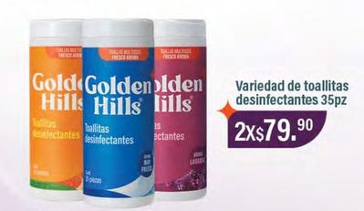 Oferta de Golden Hills - Variedad De Toallitas Desinfectantes en La Comer