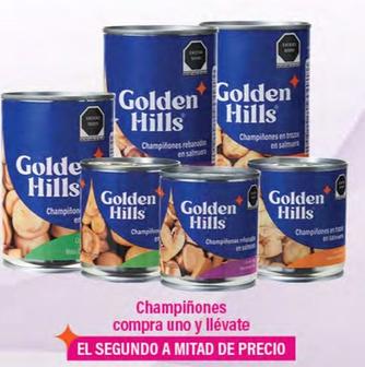 Oferta de Golden Hills - Champiñones Compra Uno Y Llevate en La Comer