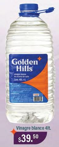 Oferta de Golden Hills - Vinagre Blanco por $39.5 en La Comer